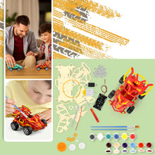 将图片加载到图库查看器,DIY Wood Craft Kit - Build & Paint Your Own Wooden Racing Car