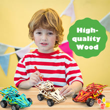 将图片加载到图库查看器,DIY Wood Craft Kit - Build & Paint Your Own Wooden Racing Car