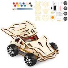 将图片加载到图库查看器,DIY Wood Craft Kit - Build & Paint Your Own Wooden Racing Car