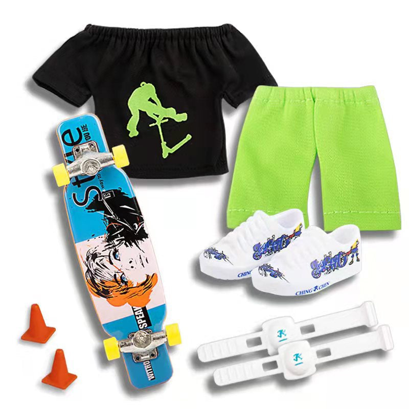 Soft Rubber Mini Shoes Finger Scooter Kit